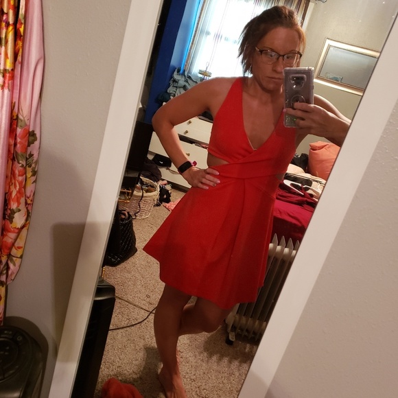 Express Red dress - Picture 1 of 3
